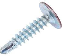 Саморез с прессшайбой крепежная техника красное вино 4,2x19 ral 3005, сверло, 50 шт. 10686