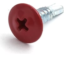 Саморез с прессшайбой крепежная техника зеленый мох 4,2x19 ral 6005, острый, 50 шт. 10652