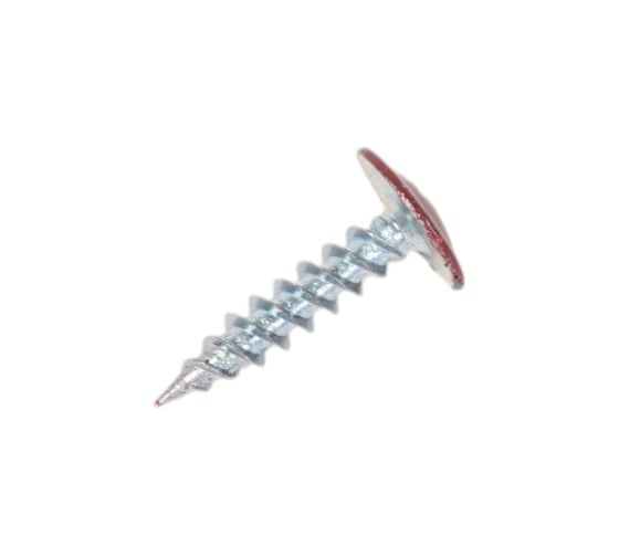 Саморез с прессшайбой крепежная техника красное вино 4,2x19 ral 3005, острый, 50 шт. 10684