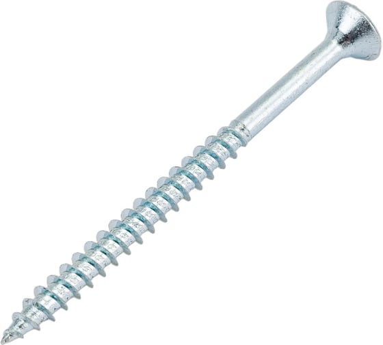 Шуруп крепежная техника белый цинк, 6,0x80 120 шт. 431560 БК 1