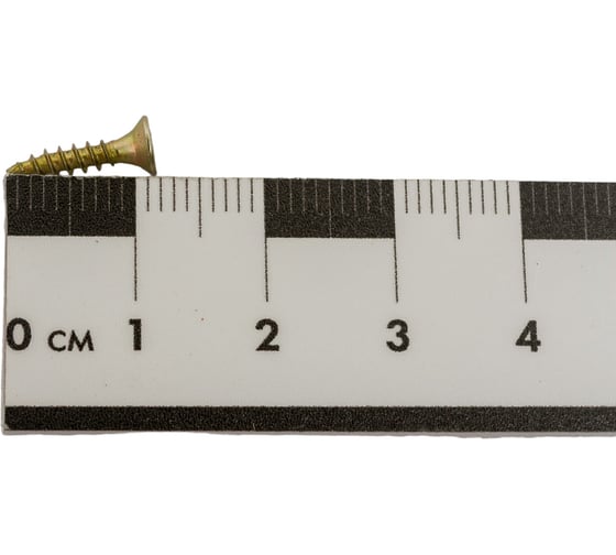 Шуруп крепежная техника желтый цинк, 2,5x12 1000 шт. 431294 БК