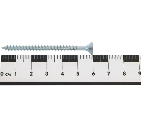 Шуруп крепежная техника белый цинк, 4,5x60 300 шт. 431516 БК