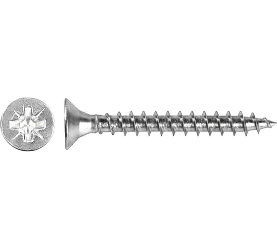 Шуруп крепежная техника белый цинк, 4,5x60 300 шт. 431516 БК 1