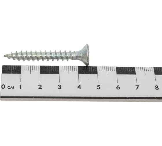 Шуруп крепежная техника белый цинк, 6,0x45 250 шт. 431552 БК