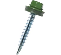 Кровельный саморез крепежная техника зеленый лист 4,8x70, ral 6002 100 шт. 420257 БК