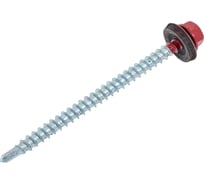 Кровельный саморез крепежная техника красный рубин, 4,8x70, ral 3003, 100 шт. 420333 БК