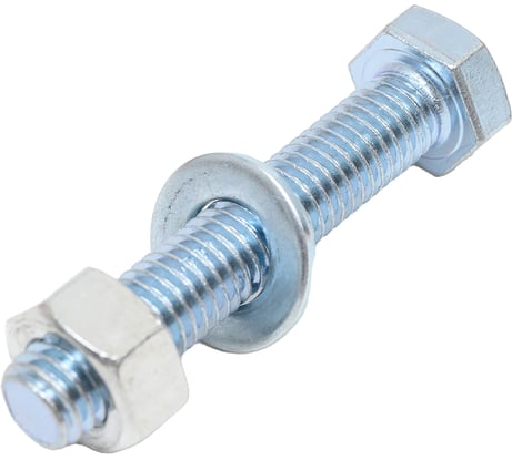 Болт с ш/г крепежная техника набор, полная резьба, din 933, 8x45, 5 шт. 17864