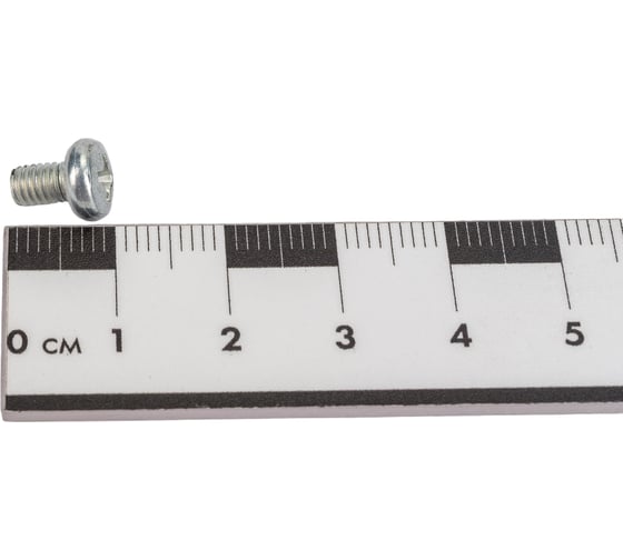 Винт с полусферической головкой МЕТАЛЛСЕРВИС m4x6, din 7985, цинк, 100 шт. 1242056
