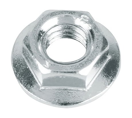 Гайка с фланцем крепежная техника din 6923, м4, 100 шт. 47922