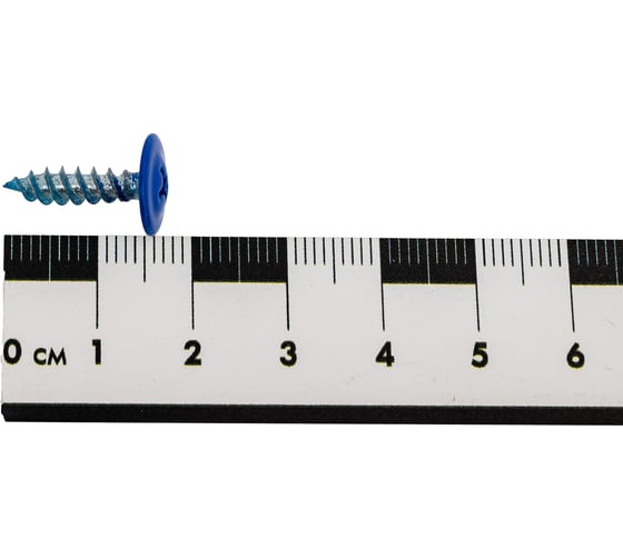 Саморез крепежная техника прессшайба, синий, 4,2x16 ral 5005, острый, 50 шт. 10736
