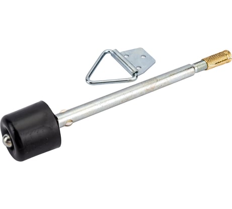 Дверной ограничитель с анкерным креплением Левша 220 мм, с фиксатором, черный У4-9564.Ч