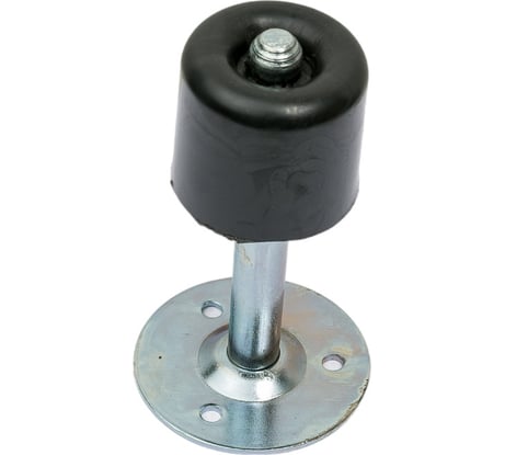 Дверной напольный ограничитель Левша 100 мм, черный У4-9562.Ч