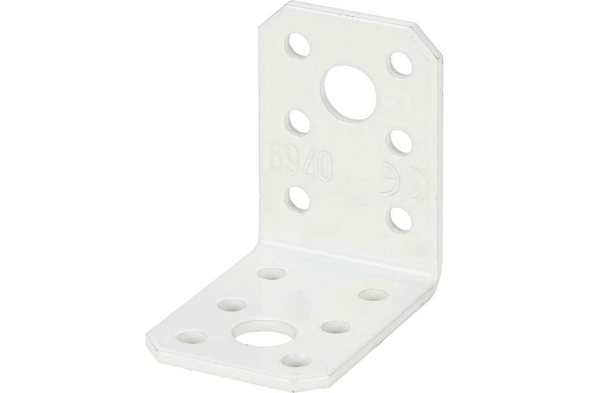 Крепежный прочный уголок VORMANN 50x50x35 мм, белый 70 921 000 W ...