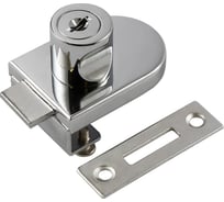 Мебельный замок для стеклянных дверей НОРА-М 6408 хром  8487