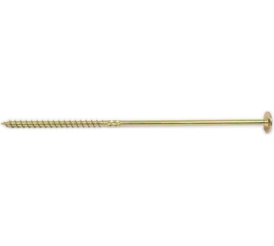 Самонарезающий шуруп с прессшайбой для дерева BOHRER 8x280, желтый цинк DSH-8/280-50