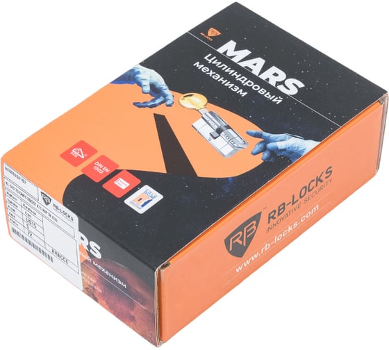 Цилиндр Rav Bariach серии Mars, ключ-вертушка, 70 мм (35x35) NE000252157