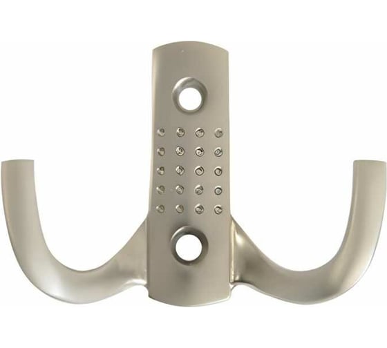 Крючок MFK-TORG 2-х рожковый, в точку, никель К-2342 V-45