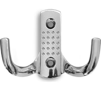 Крючок MFK-TORG 2-х рожковый, в точку, хром К-2342 V-43