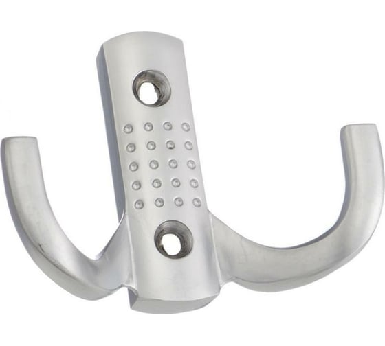Крючок MFK-TORG 2-х рожковый, в точку, матовый хром К-2342 V-44 1
