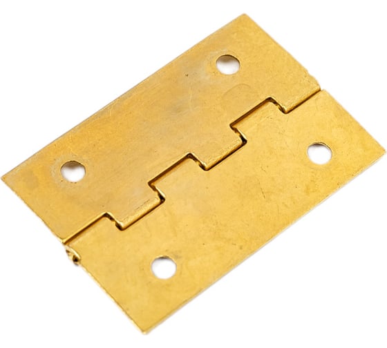 Шкатулочная латунированная петля ALBERTS 20x26 мм, 4 шт. 953362 1
