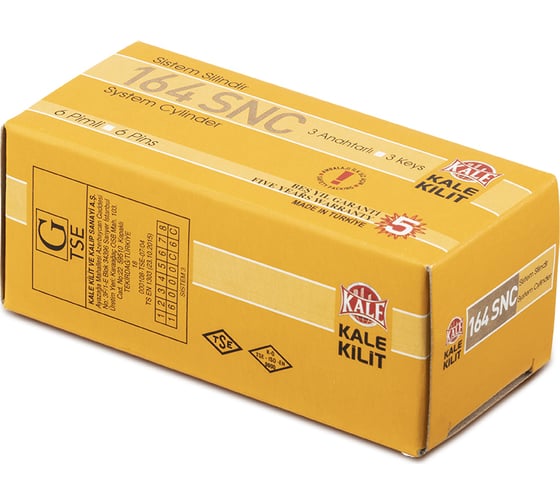 Цилиндровый механизм KALE KILIT 164SNC 30+10+30: 70mm, BP, 5K, STB, к-к 164SNC00375