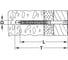 Дюбель Hafele SXRL T 10x100 мм 051.54.023 2