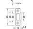 Запорная планка Hafele никель, 55x15x19 мм 232.37.990 2