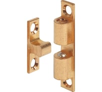 Двойная шариковая защелка Hafele латунь никелированная, 60 мм 244.20.616