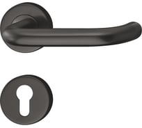 Нажимная дверная ручка Hafele PZ-Гарнитур 8 мм, нержавеющая сталь, черная 903.92.588