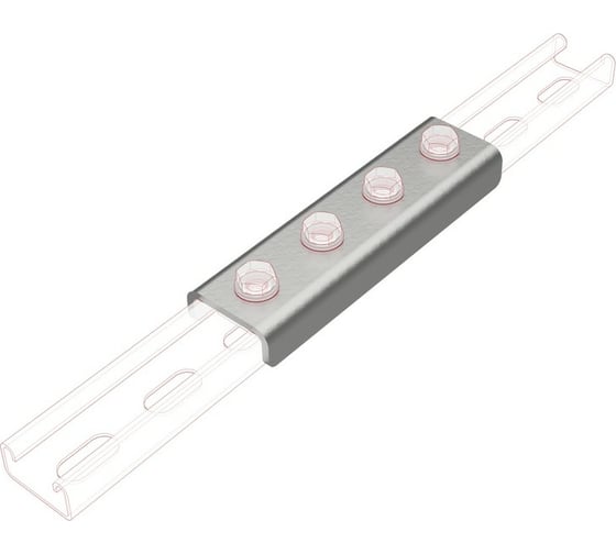 U-образный соединитель профиля Fachmann 41x21 х.ц 11.096