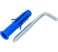 Дюбель с прямым крюком Госкреп 8мм 3 шт. 4-0013380