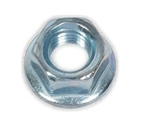 Оцинкованная гайка с насечкой, препятствующей откручиванию Промрукав М5, DIN 6923, 100 шт. PR08.5034