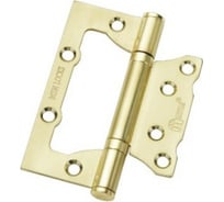 Стальные универсальные петли без врезки MSM 100х2,5 мм, матовая латунь, 2 шт. 100mm 4IN SB