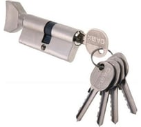 Цилиндровый механизм MSM простой, 80 мм, матовый никель, ключ-вертушка NW80mm DAMX SN