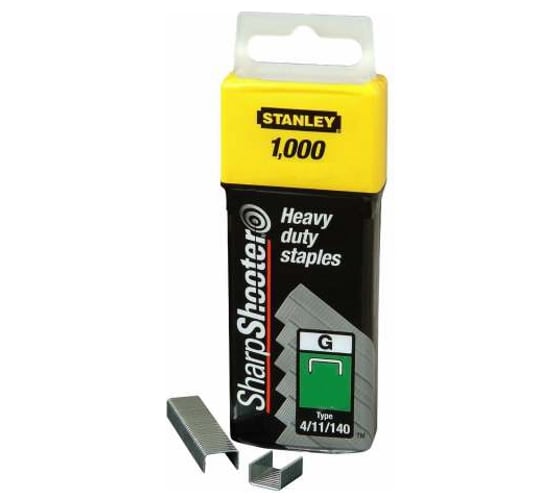 Скоба (1000 шт; 12 мм; тип G) для степлеров Stanley 1-TRA708T 1