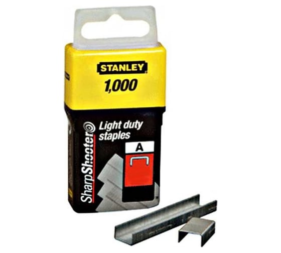 Скоба (1000 шт; 12 мм; тип A) для степлеров Stanley 1-TRA208T 1