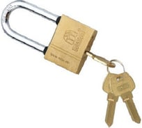 Стальной навесной замок с закаленной удлиненной дужкой MSM TB1-L25 Блистер