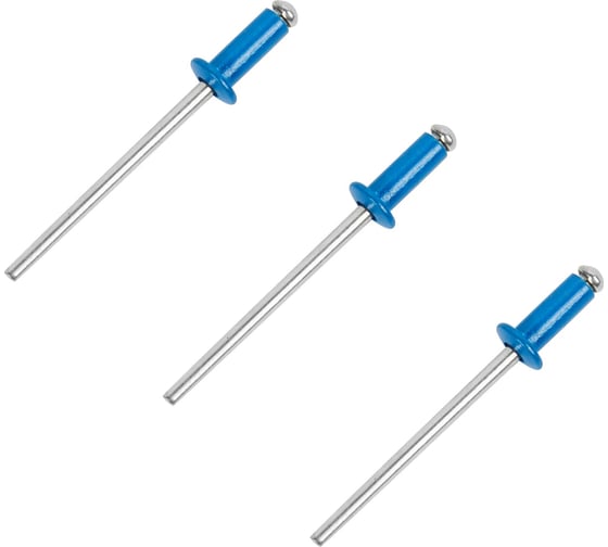 Заклепки Спец 3,2x8 RAL 5005 (синий), блистер 50 шт. СПЕЦ-3512 1