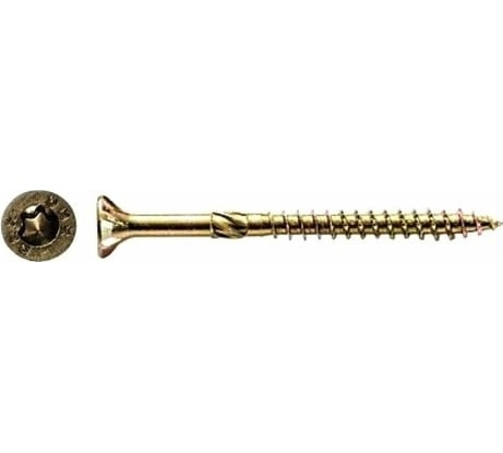 Саморезы по дереву КРЕП-КОМП потайные, Torx, 3,5х40 мм, желтые, 200 шт. сдт3540