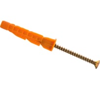 Дюбель универсальный полипропиленовый с оцинкованным шурупом 18 шт. (5х32 мм; ТФ6) ЗУБР 4-301206-05-032