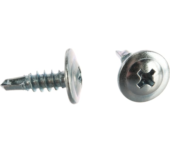 Саморезы с прессшайбой и сверлом по листовому металлу 65 шт. (4,2х14 мм; PH2) ЗУБР 4-300217-42-014 1