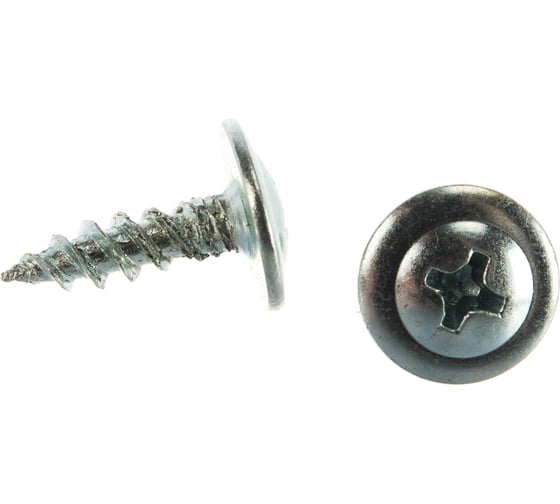 Саморезы с прессшайбой по листовому металлу 10000 шт. (4,2х14 мм; PH2; ТФ0) ЗУБР 4-300190-42-014 1