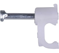 Держатели плоского кабеля КРЕП-КОМП Hobbi 6 мм, 100 шт. 88-0-106