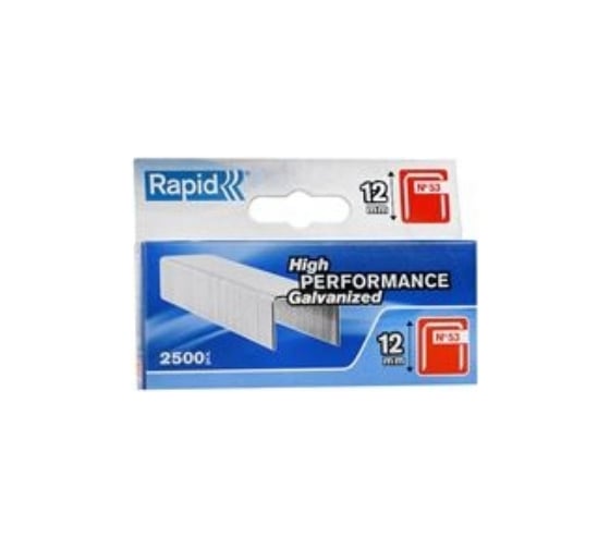 Скоба Workline 2500 шт. для степлеров (12 мм; тип 53) Rapid 11859625 1
