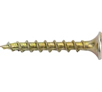 Саморезы МТК потайная головка, крупный шаг, жёлтый цинк, 3,5x32 500 шт. 113249