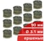 Барабанные гвозди КОРДЛЕНД 3000 шт. (12 кассет по 250 шт.) Ø 3,1 мм, длина 90 мм, Ø шляпки 7 мм, ершеные GVB-00046.12 2