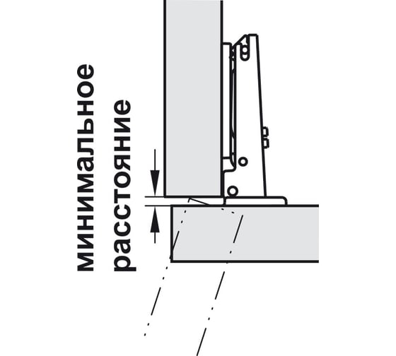 Петля Hafele DUOMATIC 90/110 HOL 48/6 S 329.17.102