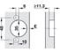 Петля Hafele Metalla A 110, накладная 311.90.503 7