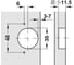 Петля Hafele Metalla A 110, накладная 311.90.503 9