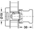 Поворотная ручка Hafele Symo никелированная 30x30мм 229.80.620 2